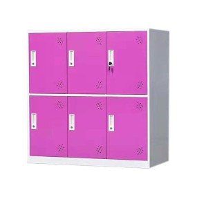 Mini Steel Locker Manufacturer - Customized Blue 6 Doors