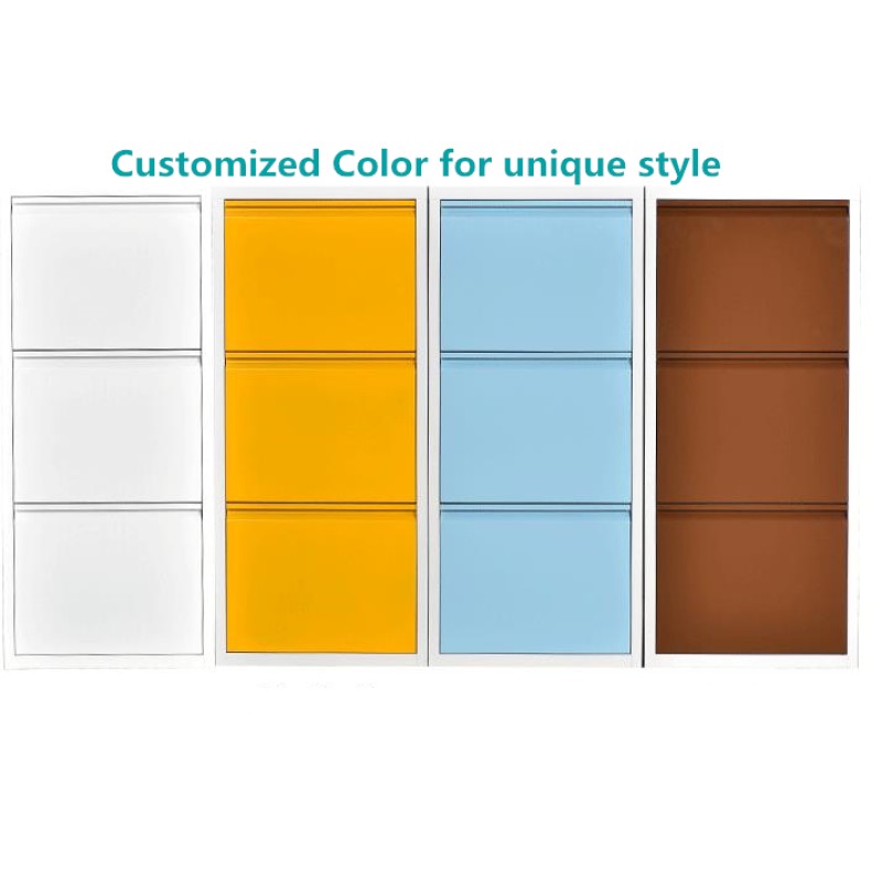 Industrial TV Cabinet Manufacturer - Morden 3 Doors Media Steel