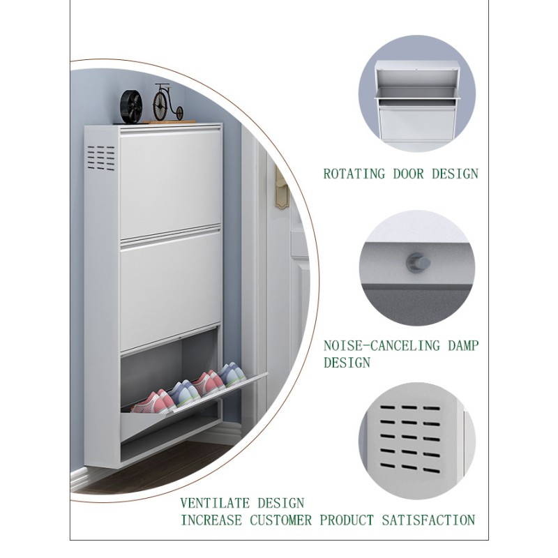 Industrial TV Cabinet Manufacturer - Morden 3 Doors Media Steel