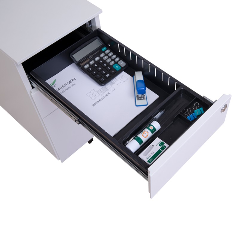 Work File Cabinet Manufacturer - Office Movable 3 Drawers with Lock