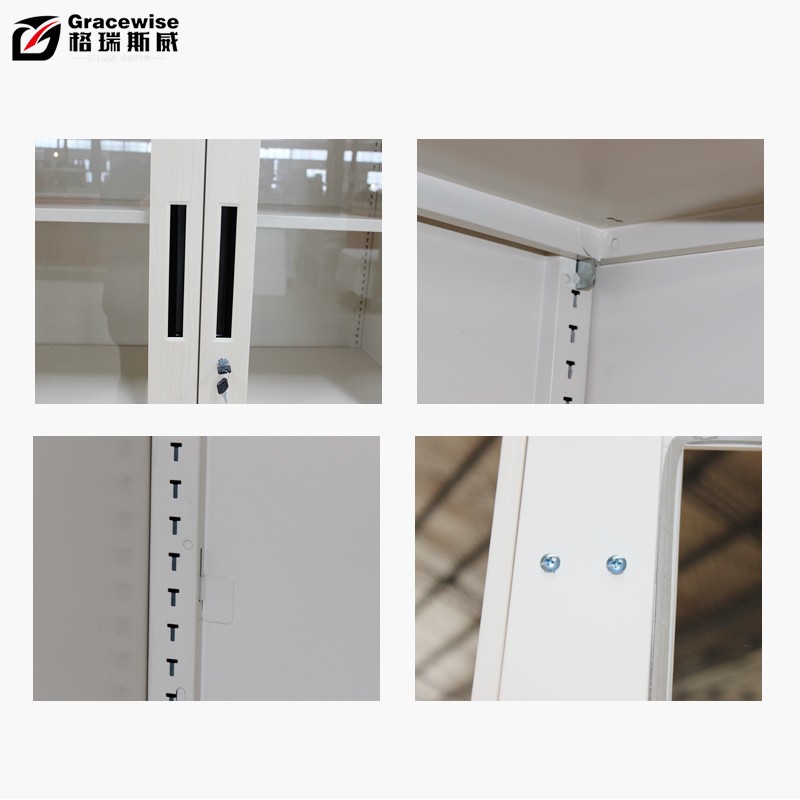Steel Files Cabinet Manufacturer - 2-Drawer Metal Glass Filing
