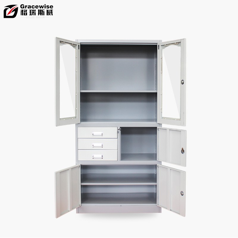 Steel Files Cabinet Manufacturer - 2-Drawer Metal Glass Filing
