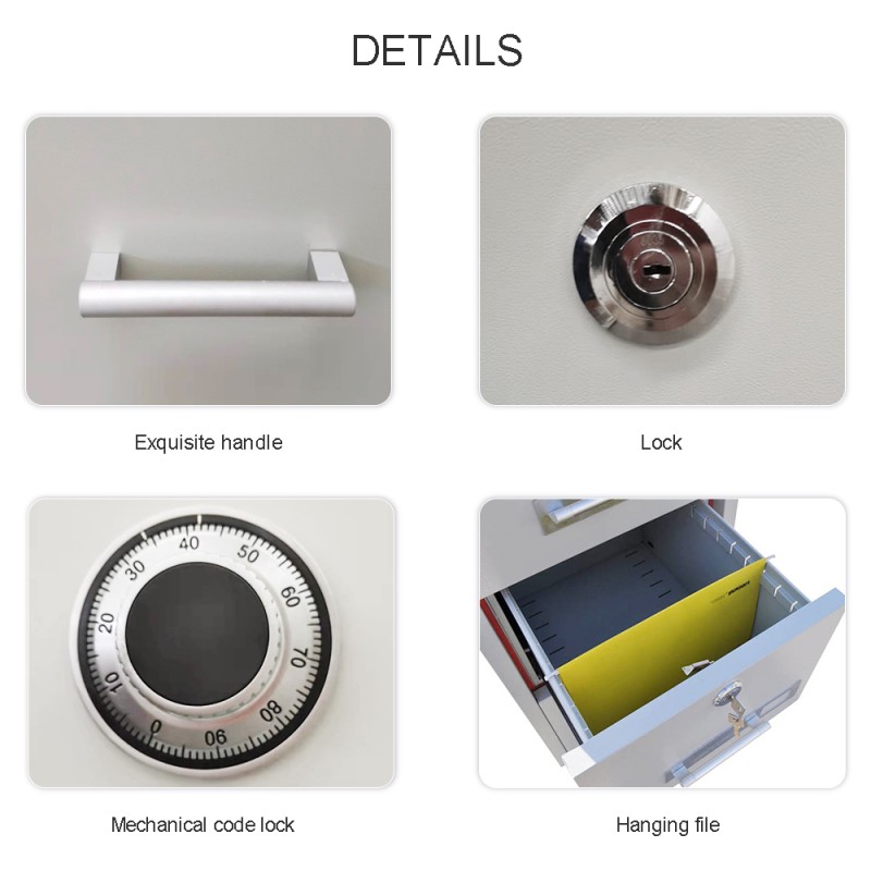 Steel Storage Cabinet Manufacturer - Anti-tilt Protection 3-Drawer