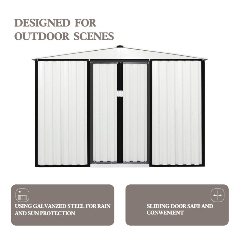 Outdoor Shed Manufacturer - Gable Roof Steel Garden Storage