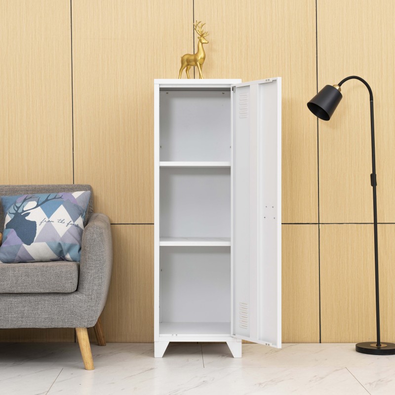 White Locker Manufacturer - Hot Sale Two Shelves Bedroom