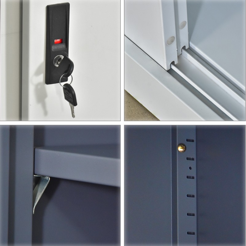 Glass Door Cabinet Manufacturer - Steel File with Lock Storage