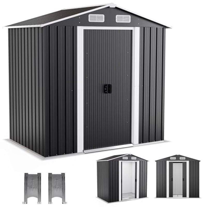 Tool House Manufacturer - 4x6ft Swing Door Garage Container