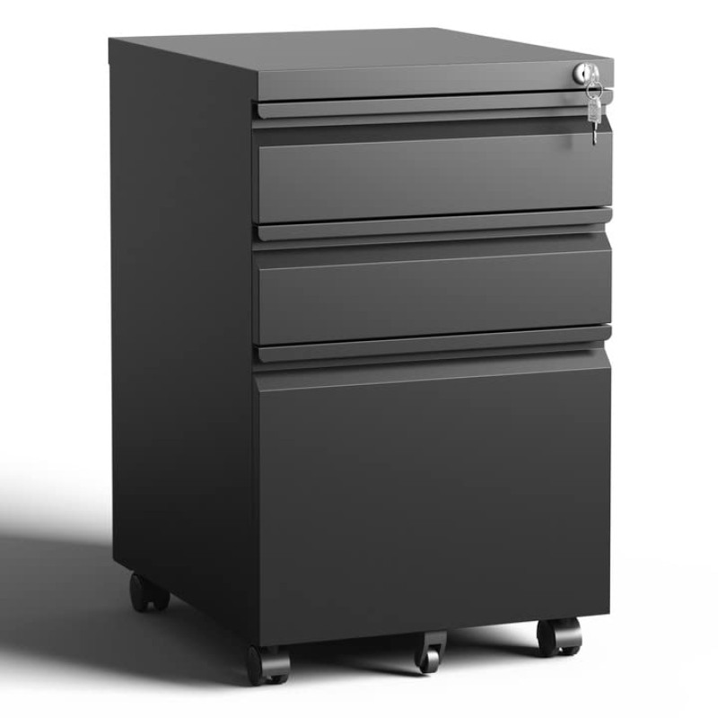 White File Cabinet Manufacturer - Cheap Steel Under Desk 3 Drawer