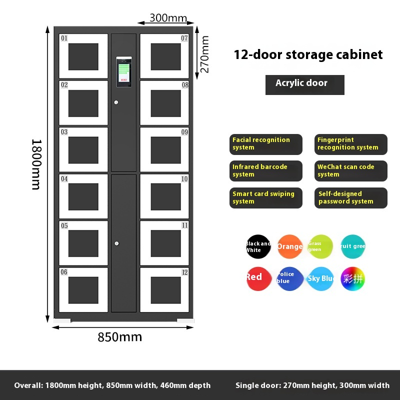 Storage Cabinet Manufacturer - Supermarket Barcode Face Recognition