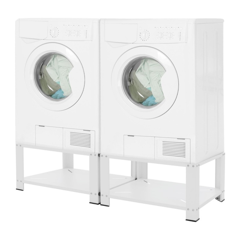 Laundry Pedestal Manufacturer - Metal Front Load Double Shelf