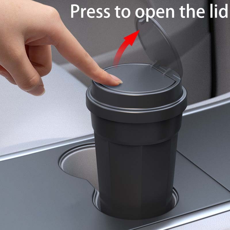 Car Trash Can Manufacturer - Mini with Lid Portable Cup Holder