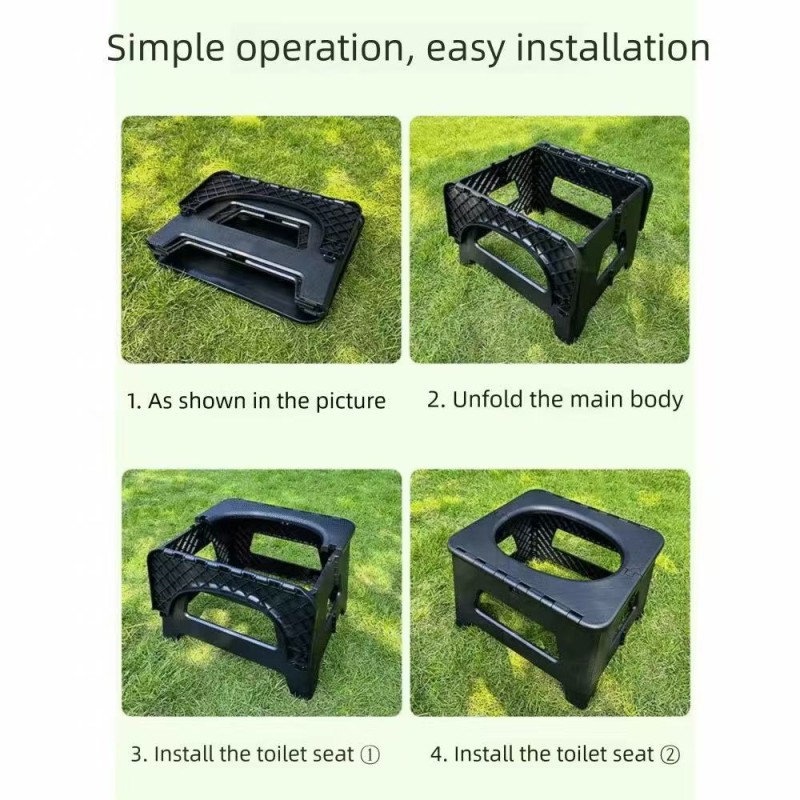 Portable Toilet Manufacturer - Outdoor Car Folding Odor Proof Adult