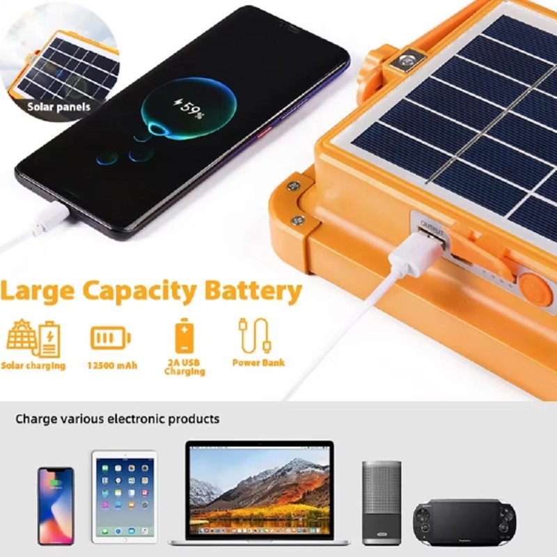 Camping Lantern Manufacturer - Solar Rechargeable LED with Magnet Power Bank