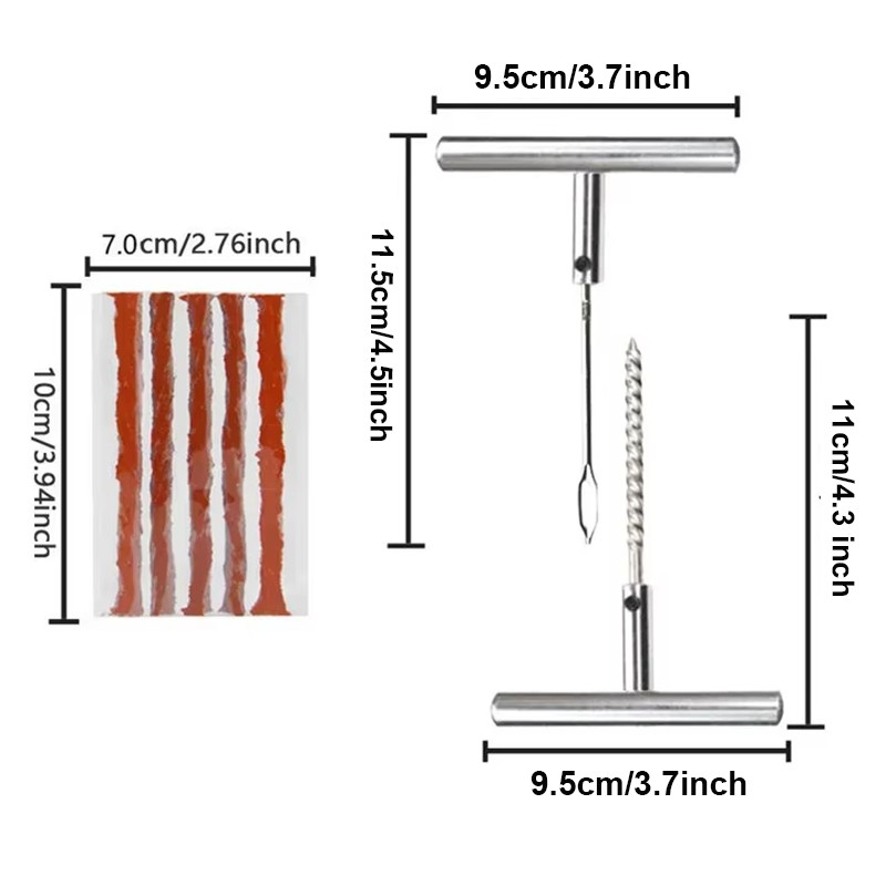 Tire Repair Kit Manufacturer - Emergency Vacuum Repair with Metal Strip