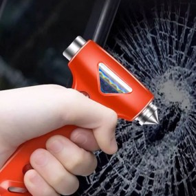 Emergency Hammer Manufacturer - 2 in 1 ABS Metal Window Breaker Tool