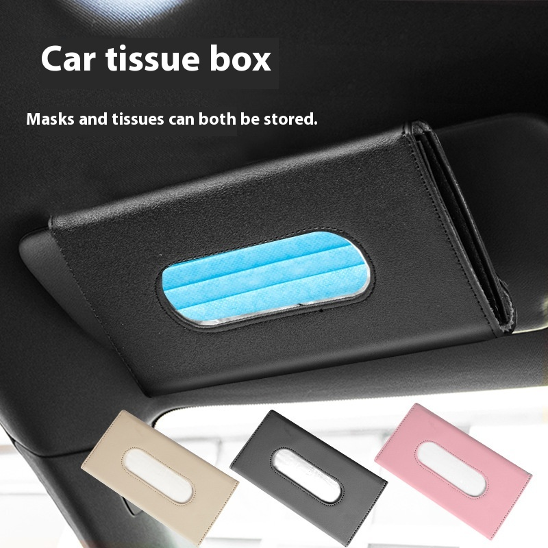 Car Tissue Box Factory - Sun Visor Backseat Hanging Storage