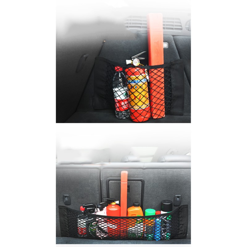 Car Storage Net Factory - 60x25cm Elastic Magic Sticker Bag