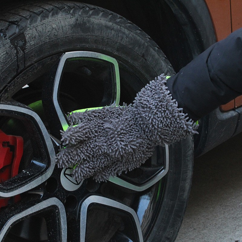 Car Wash Sponge Factory - Portable Coral Chenille Clean Glove