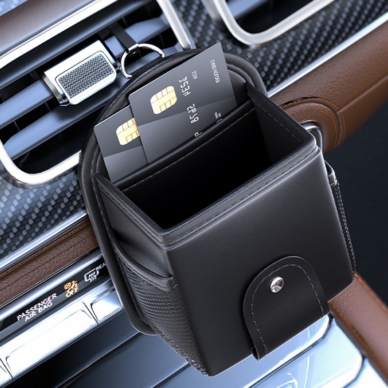 Car Organizer Bag Manufacturer - PU Leather Waterproof Card Storage