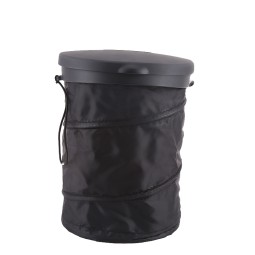 Car Trash Bin Manufacturer - Foldable Polyester Litter Can with Lid