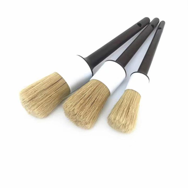 Car Cleaning Brush Set Factory - 3 Piece Interior Detail Kit