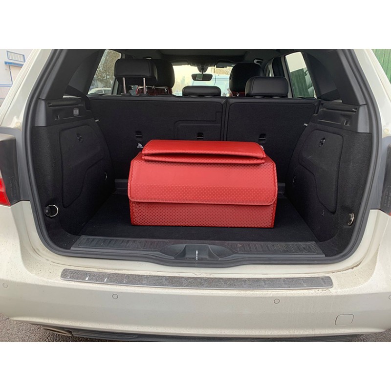 Car Trunk Organizer Factory - Collapsible PU Leather Storage Box