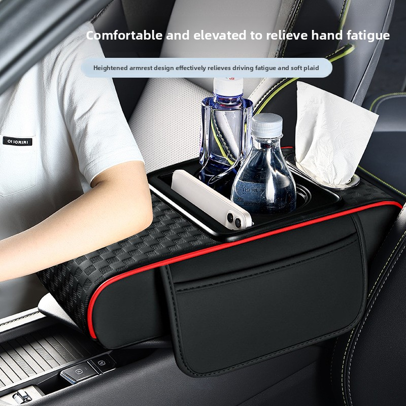 Car Cup Holder Manufacturer - Leather Armrest Extender Cushion