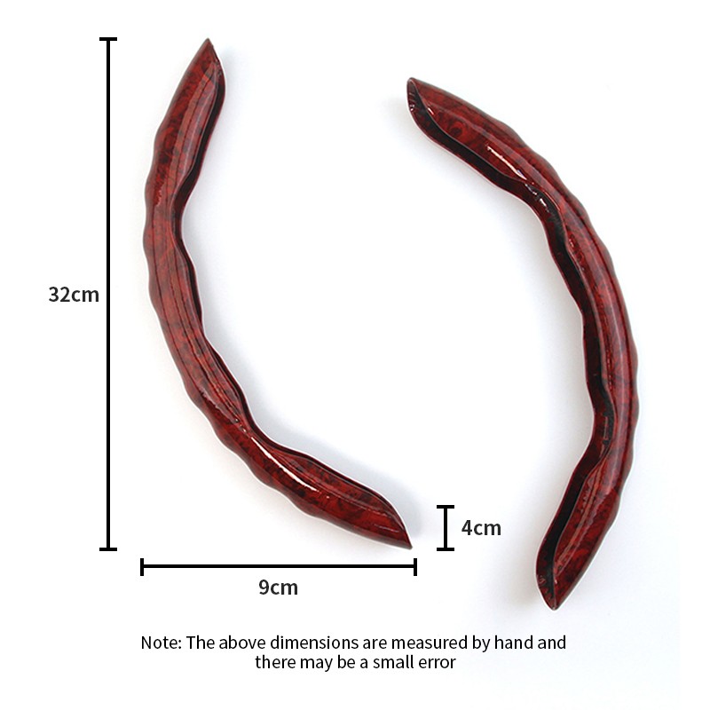 Steering Wheel Cover Manufacturer - Mahogany Texture Snap-on Soft