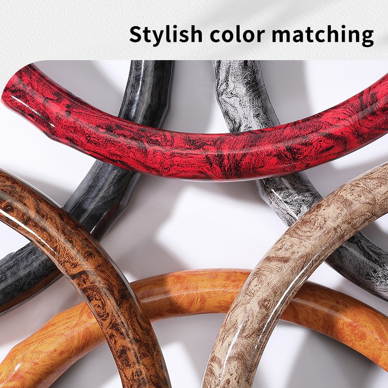 Steering Wheel Cover Manufacturer - Retro Wood Grain Card Type