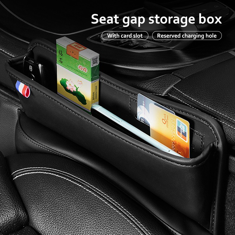 Seat Side Organizer Manufacturer - PU Leather Cup Holder Storage