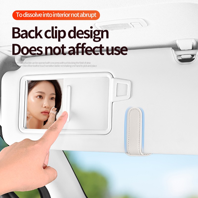 Glasses Clip Manufacturer - Luxury Zinc Alloy Leather Ticket Clip