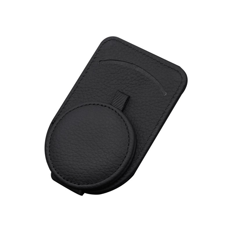 Leather Glasses Clip Manufacturer - Luxury Magnetic Card Storage