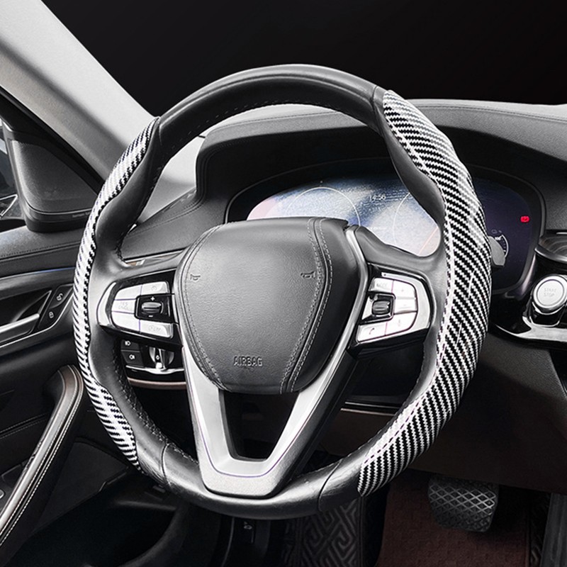 Carbon Steering Cover Manufacturer - Fiber Texture Universal Anti-slip