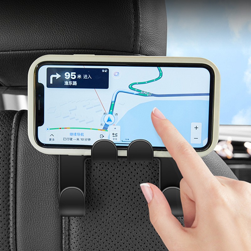 Headrest Hook Manufacturer - Suede Metal Rear Seat Hook