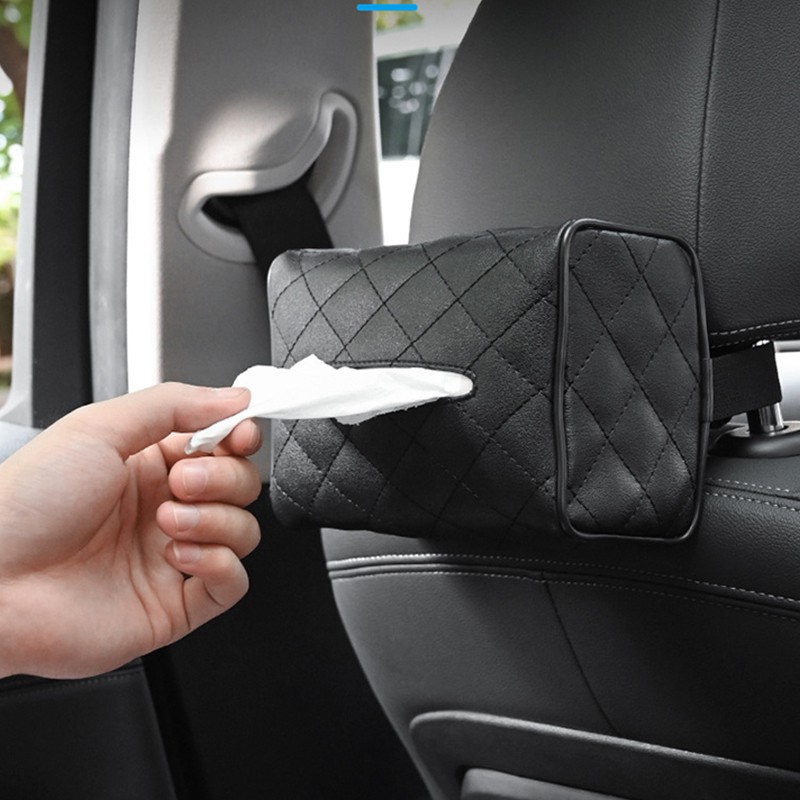 Suede Tissue Box Manufacturer - Visor Hanging Napkin Storage