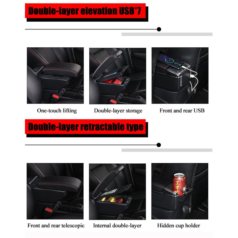 Armrest Pad Factory - Universal Car Seat Box Cover