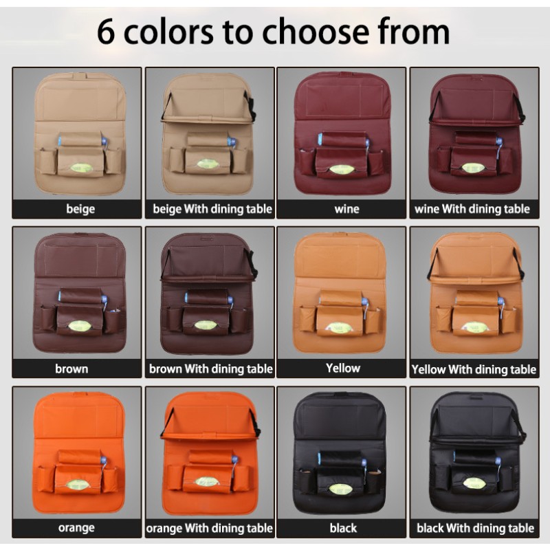 Car Organizer Factory - Back Seat 2 Cup Holder Tissue Box