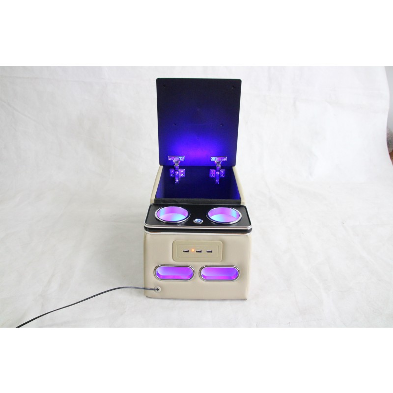 Car Armrest Factory - Rear Seat Atmosphere Light Storage