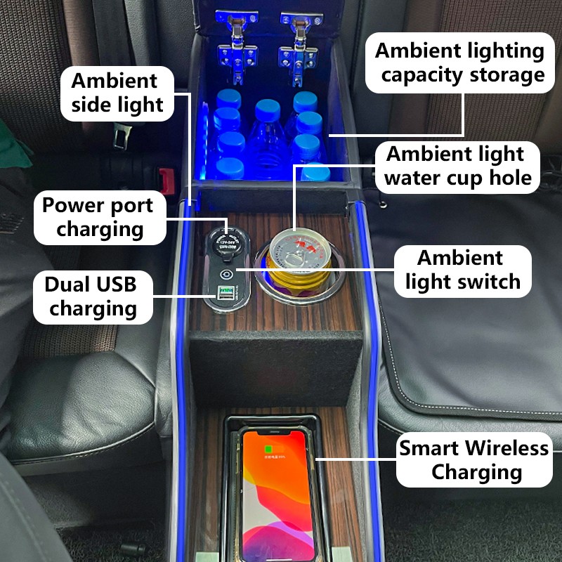 Armrest Box Manufacturer - Audi Q5 Luxury Leather Wireless