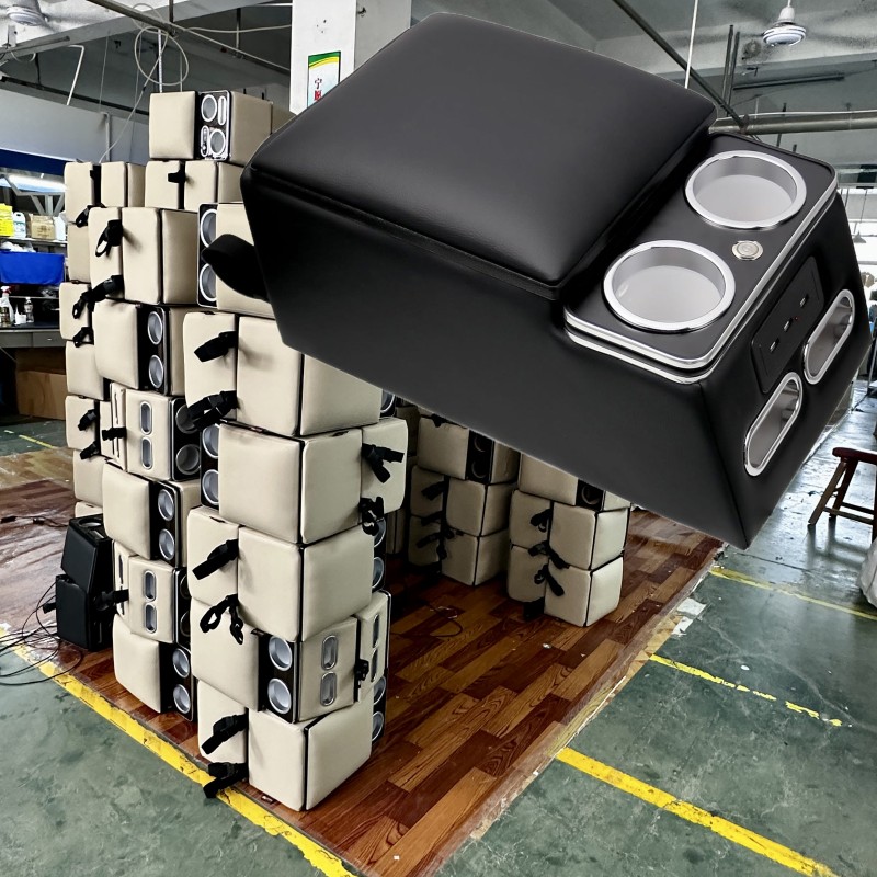 Car Armrest Factory - Rear Seat Atmosphere Light Storage