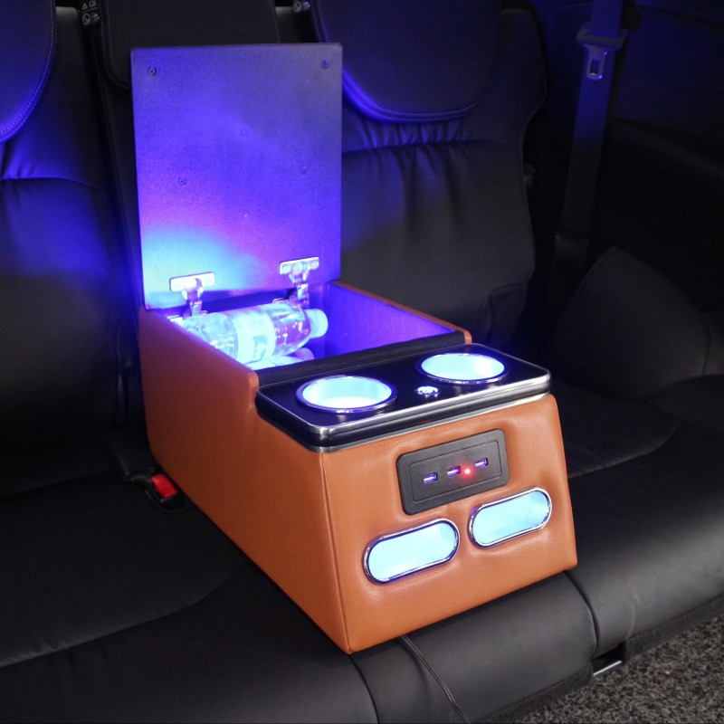 Car Armrest Factory - Rear Seat Atmosphere Light Storage