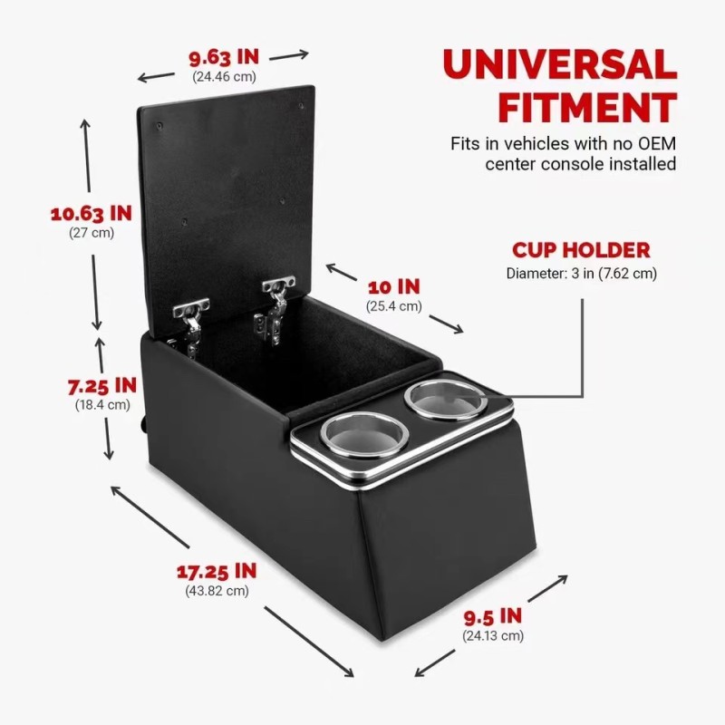 Armrest Box Manufacturer - Simple Cup Holder Storage