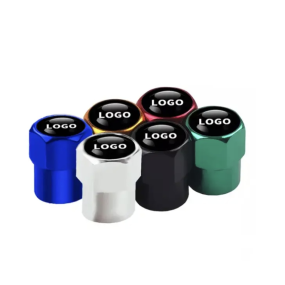 Tire Valve Cap Manufacturer - Custom Logo Aluminum Neo Chrome
