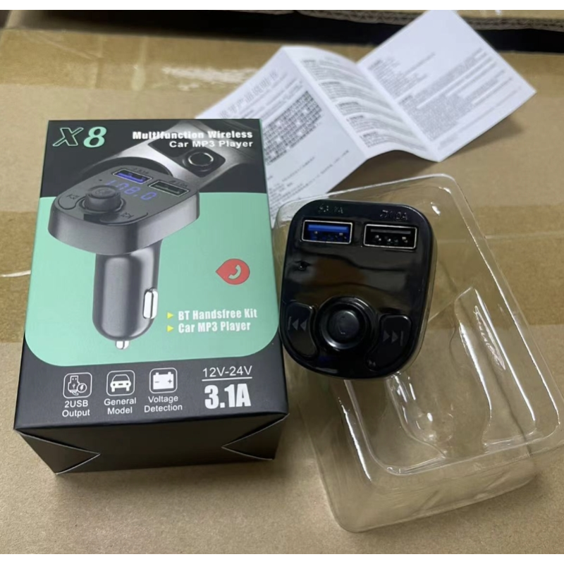 USB Charger Manufacturer - Dual Type-C with BT5.0 FM