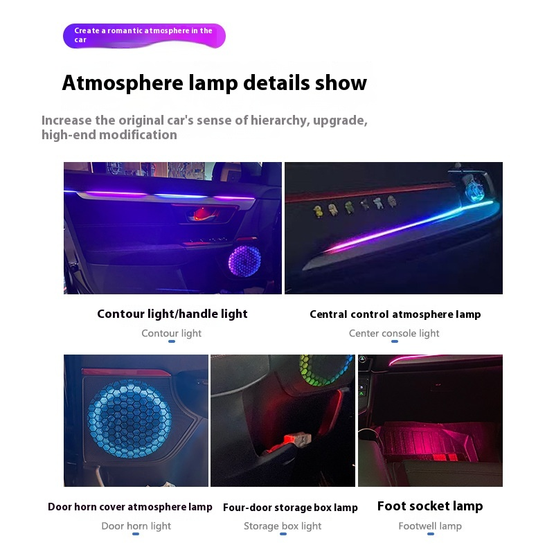 Ambient Light Manufacturer - Universal 64-Color Fantasy Music