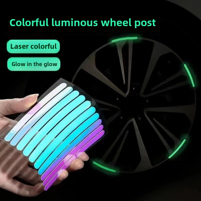 Car Stickers Manufacturer - 20pcs Luminous Glow Wheel Hub