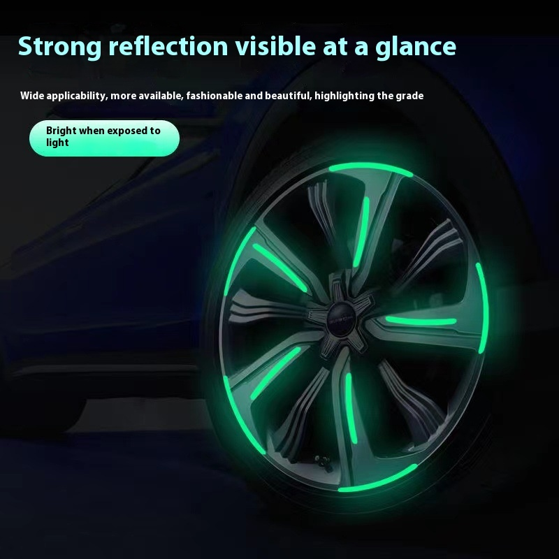Car Stickers Manufacturer - 20pcs Luminous Glow Wheel Hub