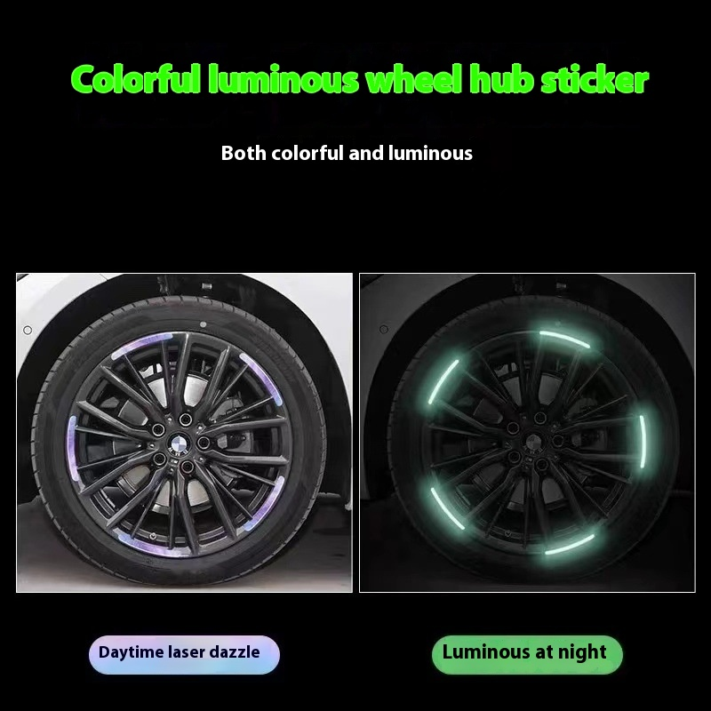 Car Stickers Manufacturer - 20pcs Luminous Glow Wheel Hub