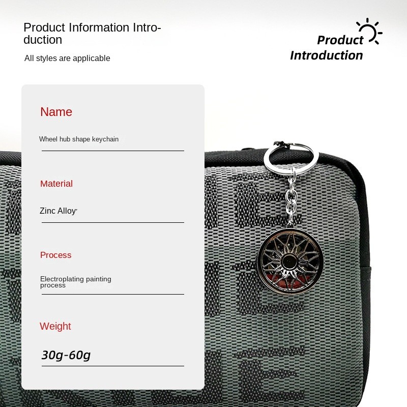 BBS Keychain Manufacturer - Popular Wheel Hub for Car Fans