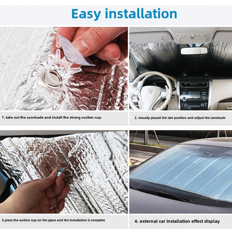 Aluminum Foil Sunshade Manufacturer - Dual PE Bubble Foldable